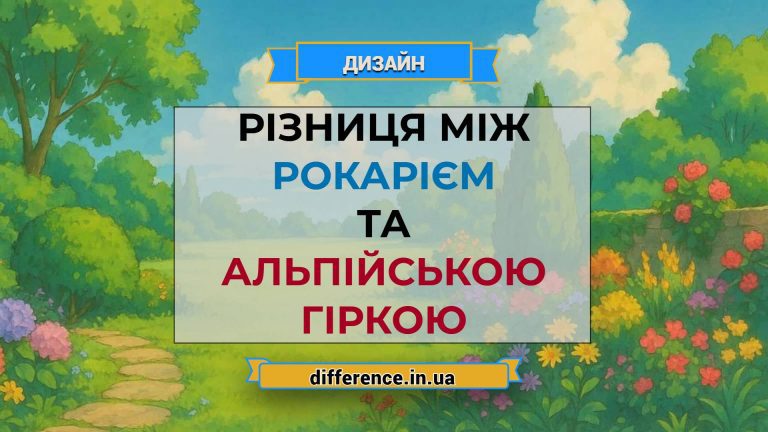 Різниця між рокарієм і альпійською гіркою