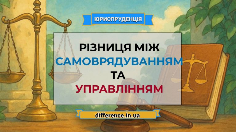 Різниця між самоврядуванням і управлінням