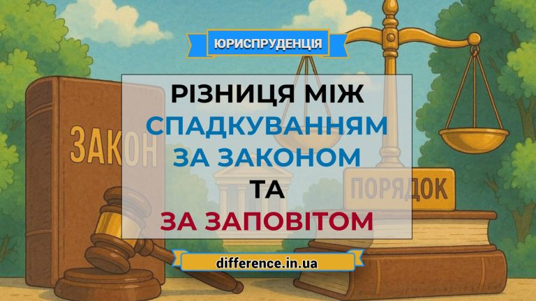 Різниця між спадкуванням за законом і за заповітом