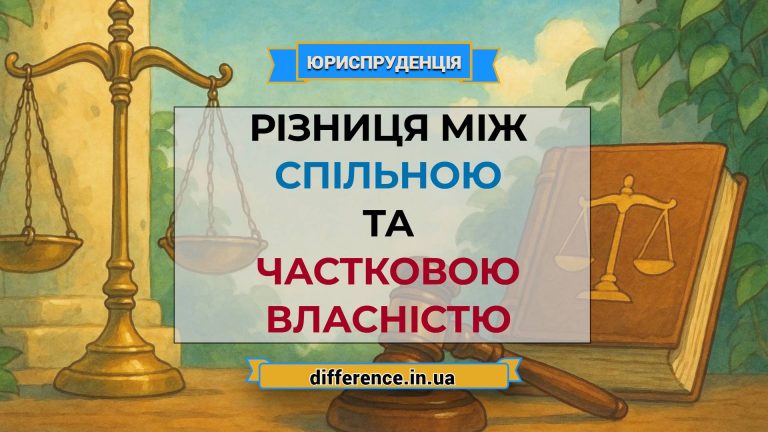 Різниця між спільною та частковою власністю
