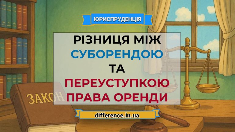 Різниця між суборендою і переуступкою права оренди