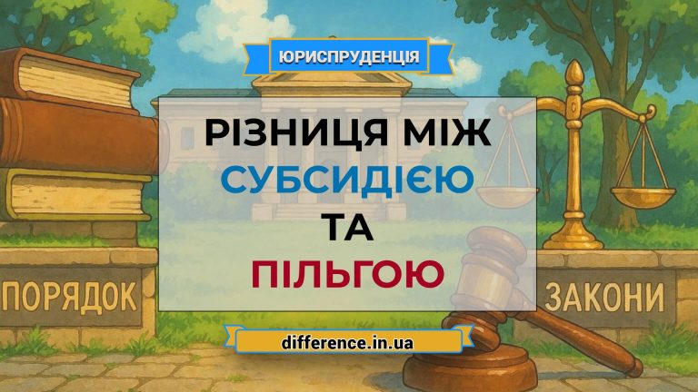 Різниця між субсидією та пільгою