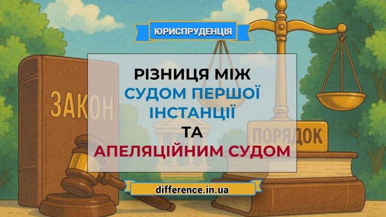Різниця між судом першої інстанції та апеляційним судом