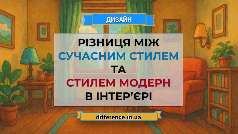 Різниця між сучасним стилем та стилем модерн в інтер’єрі