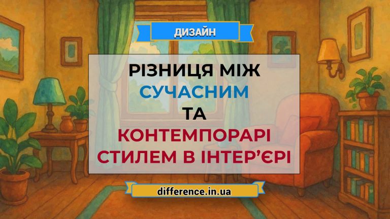 Різниця між сучасним та контемпорарі стилем в інтер’єрі