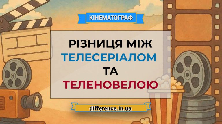 Різниця між телесеріалом і теленовелою