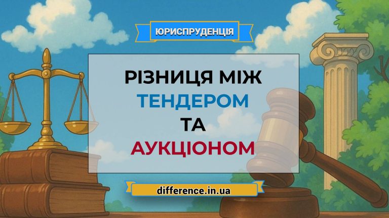 Різниця між тендером і аукціоном