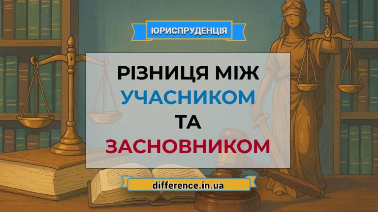 Різниця між учасником і засновником