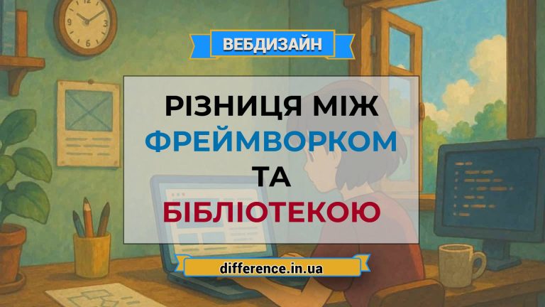 Різниця між фреймворком та бібліотекою