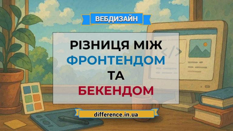 Різниця між фронтендом та бекендом
