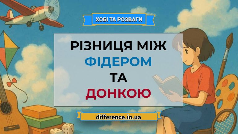 Різниця між фідером і донкою