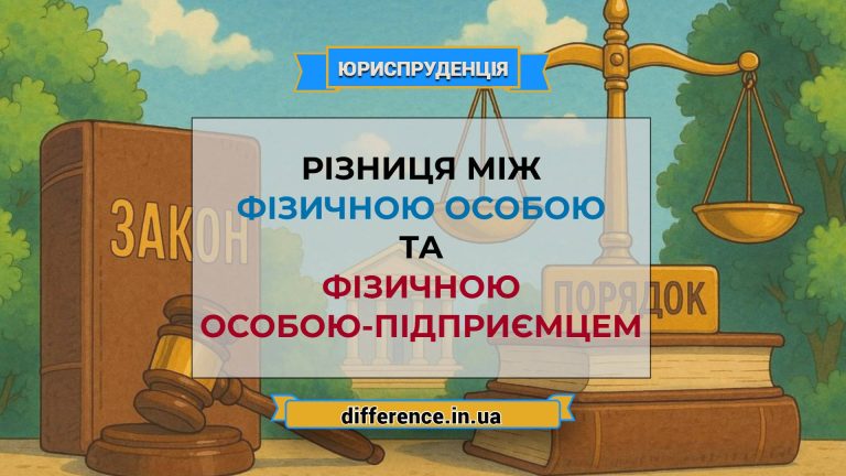 Різниця між фізичною особою та фізичною особою-підприємцем