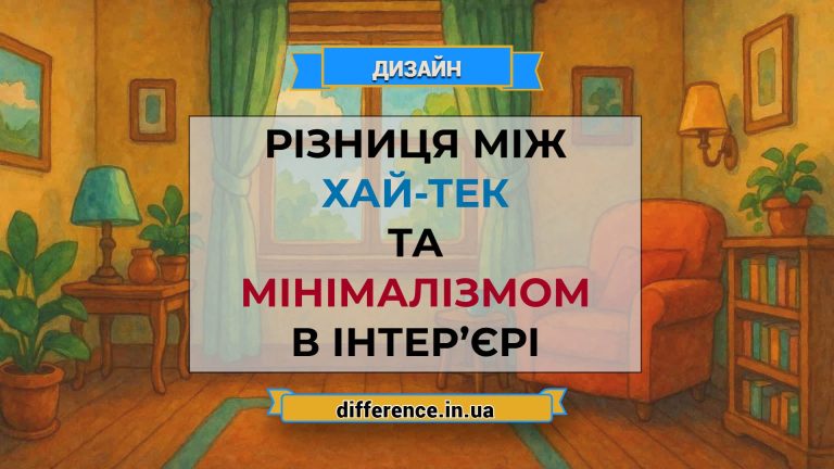Різниця між хай-тек та мінімалізмом в інтер’єрі