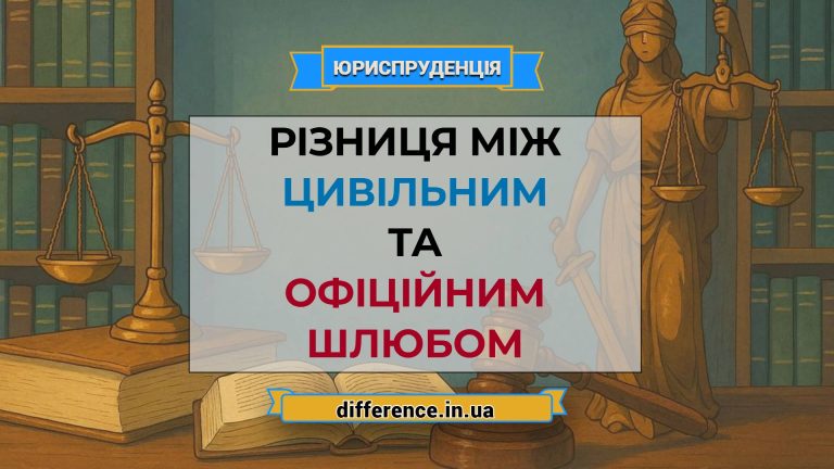 Різниця між цивільним і офіційним шлюбом