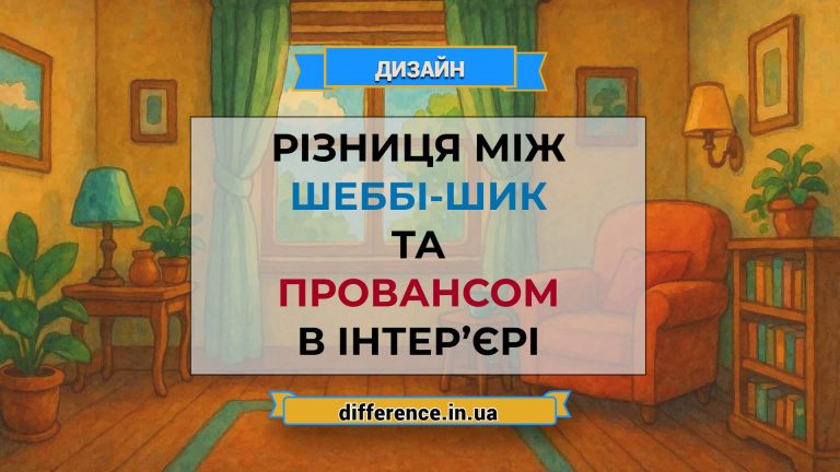 Різниця між шеббі-шик та провансом в інтер’єрі