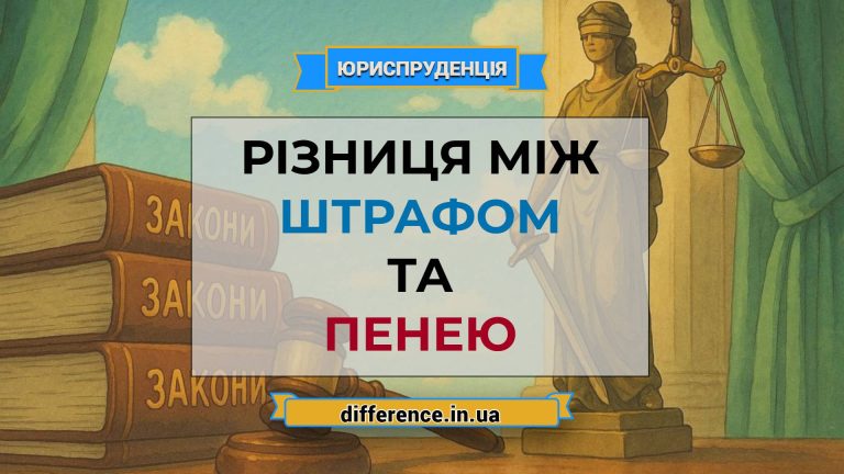 Різниця між штрафом і пенею