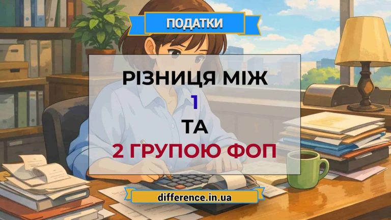Різниця між 1 та 2 групою ФОП