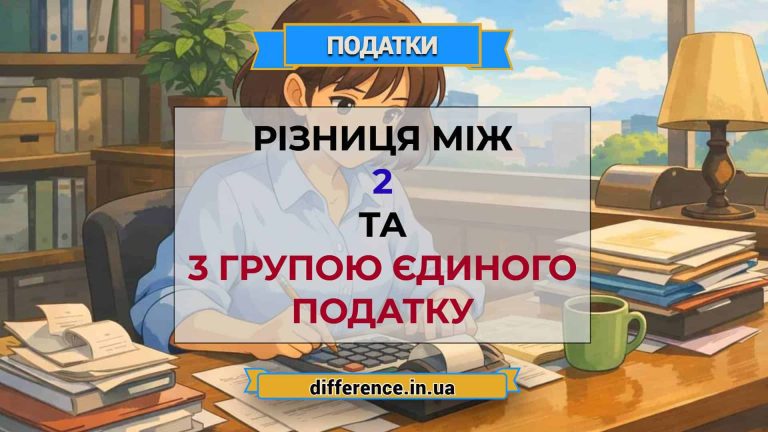 Різниця між 2 та 3 групою єдиного податку