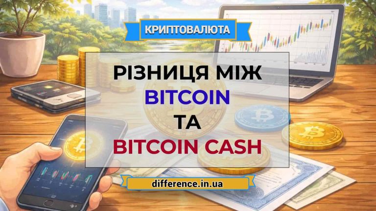 Різниця між Bitcoin та Bitcoin Cash