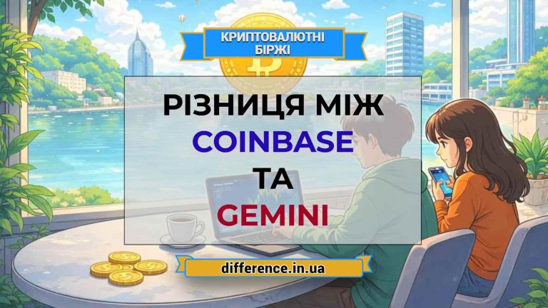 Різниця між Coinbase та Gemini