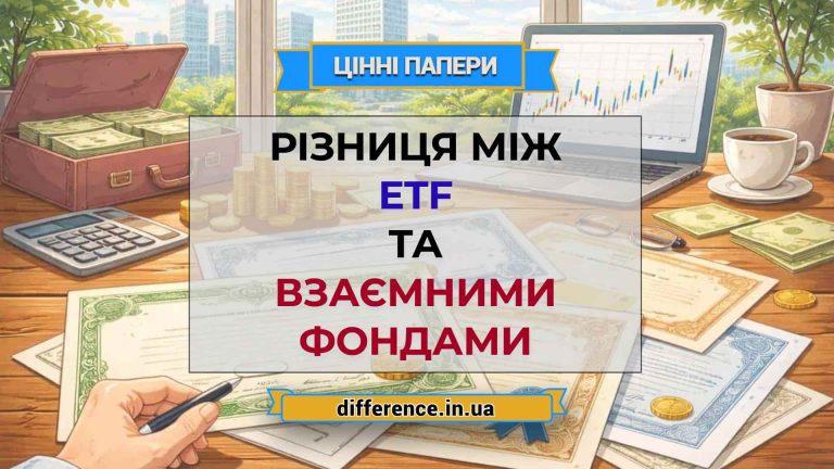 Різниця між ETF та взаємними фондами