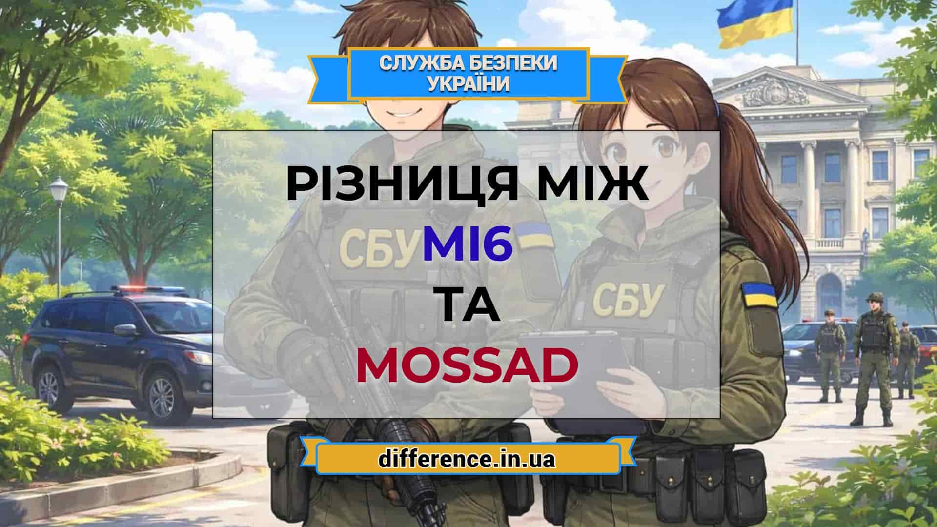 Різниця між MI6 і Mossad