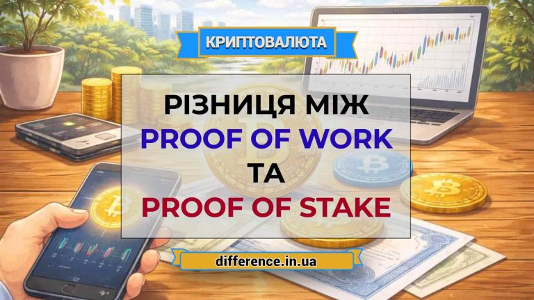 Різниця між Proof of Work та Proof of Stake