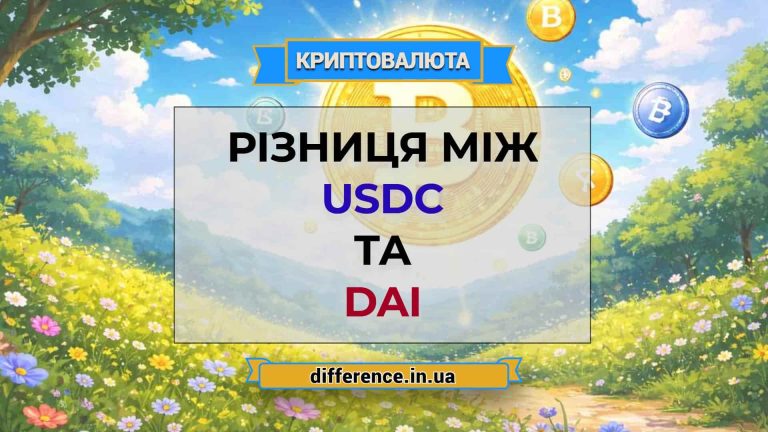 Різниця між USDC та DAI