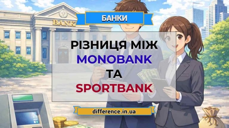 Різниця між monobank та sportbank