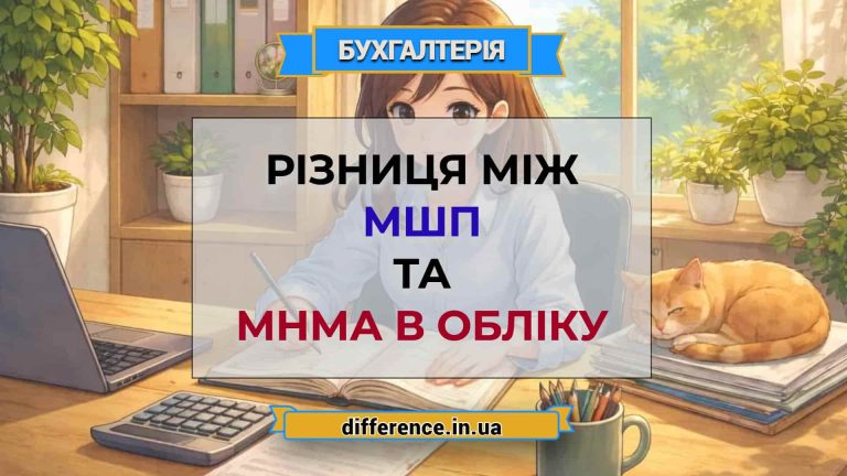 Різниця між МШП та МНМА в обліку