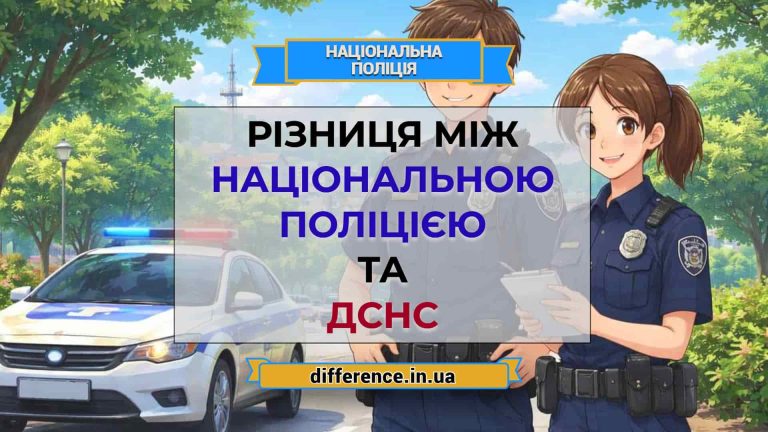 Різниця між Національною поліцією та ДСНС