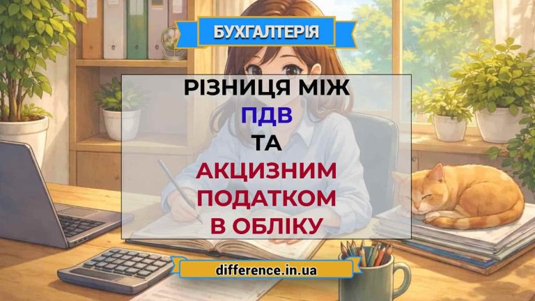 Різниця між ПДВ та акцизним податком в обліку