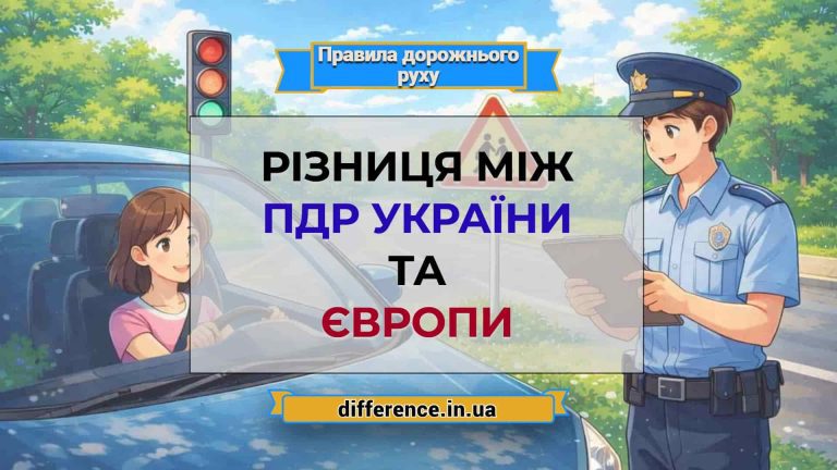 Різниця між ПДР України та Європи