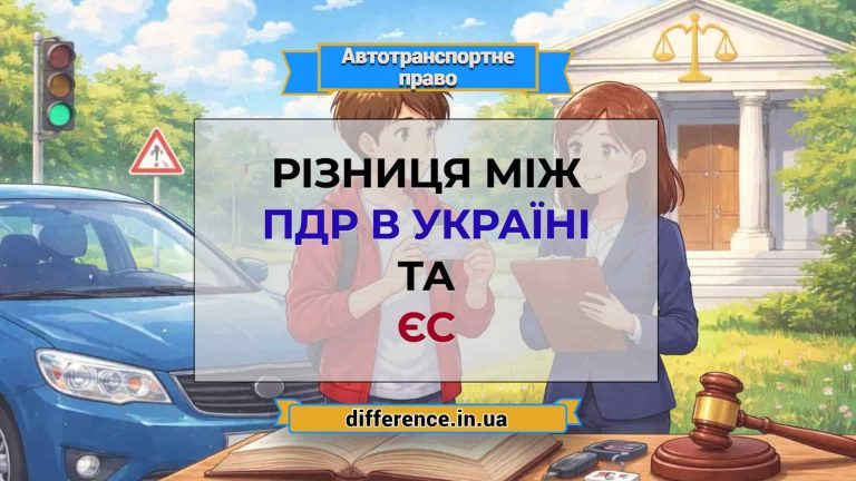 Різниця між ПДР в Україні та ЄС