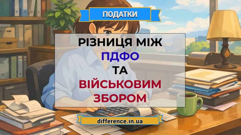 Різниця між ПДФО та військовим збором
