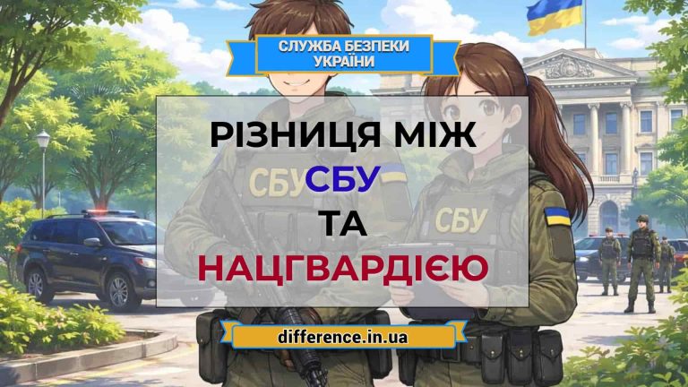 Різниця між СБУ і Нацгвардією