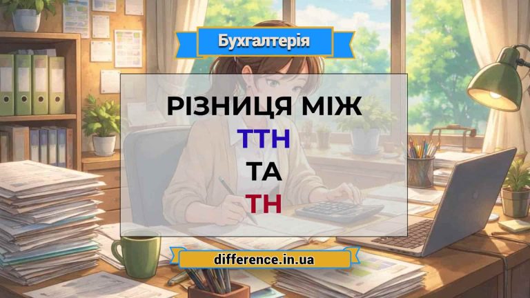 Різниця між ТТН і ТН