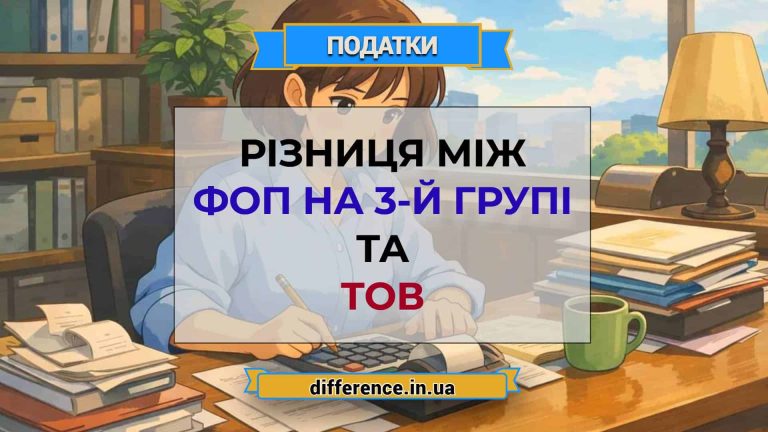 Різниця між ФОП на 3-й групі та ТОВ