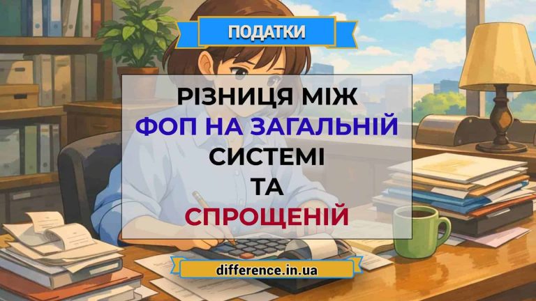 Різниця між ФОП на загальній системі та спрощеній