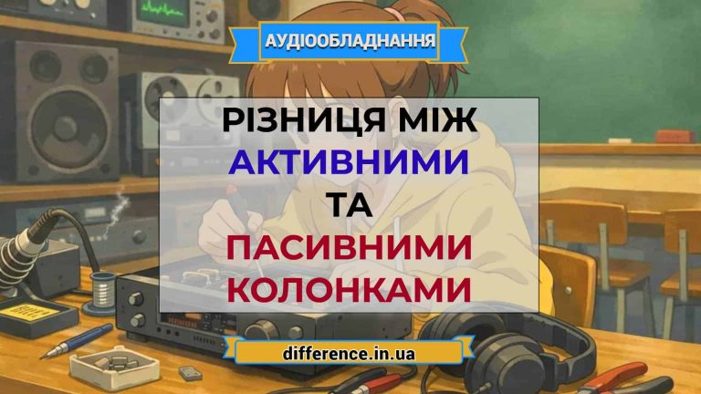 Різниця між активними та пасивними колонками
