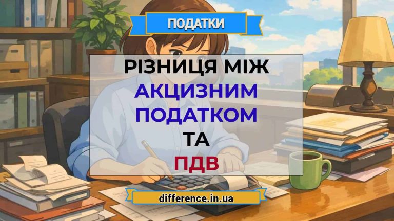 Різниця між акцизним податком і ПДВ
