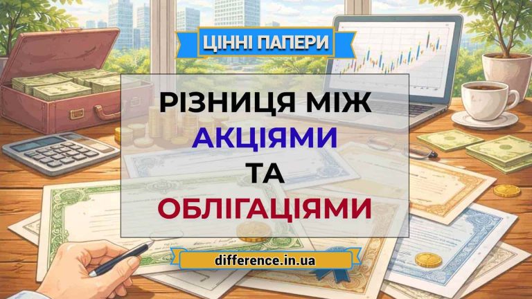 Різниця між акціями та облігаціями