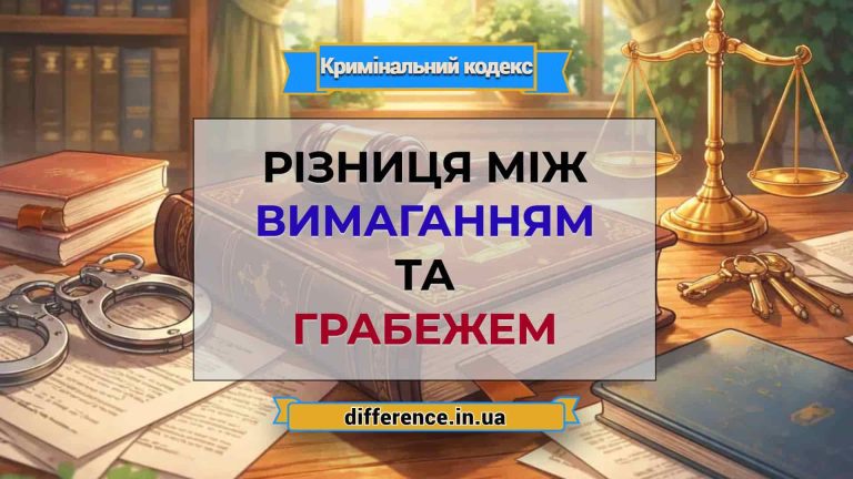 Різниця між вимаганням та грабежем