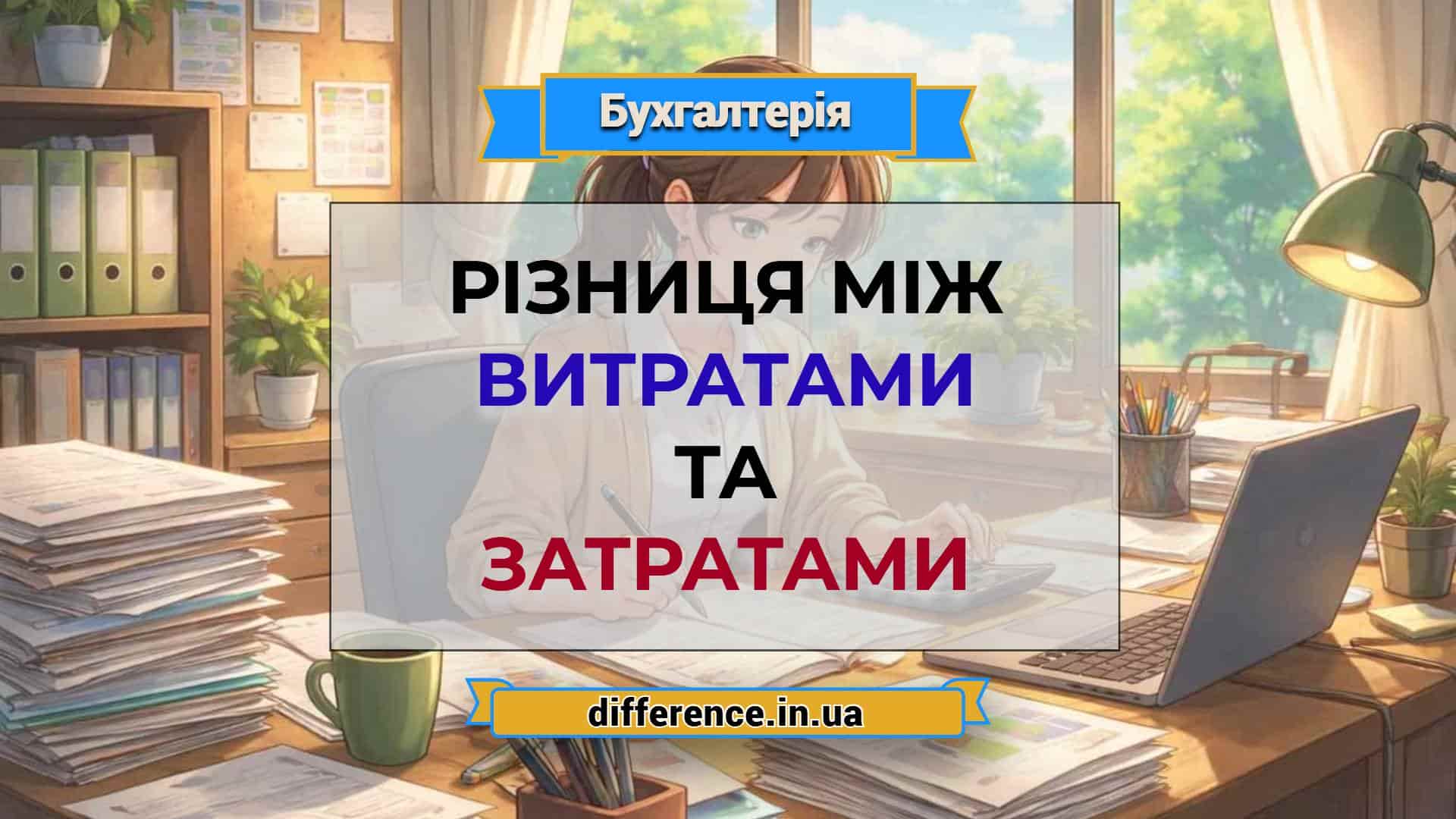 Різниця між витратами і затратами