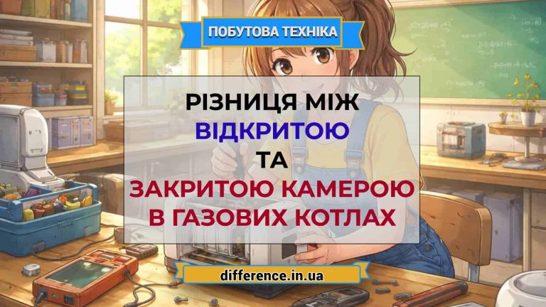 Різниця між відкритою та закритою камерою в газових котлах