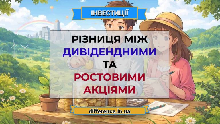 Різниця між дивідендними та ростовими акціями
