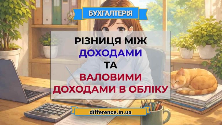 Різниця між доходами та валовими доходами в обліку
