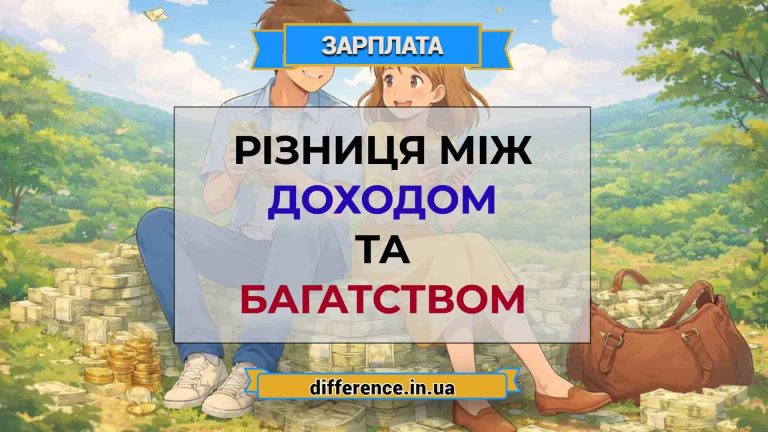 Різниця між доходом та багатством