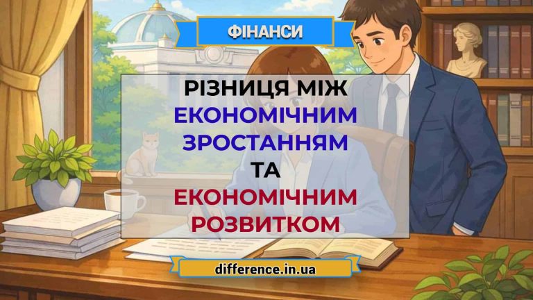 Різниця між економічним зростанням та економічним розвитком