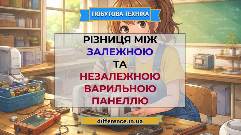 Різниця між залежною та незалежною варильною панеллю